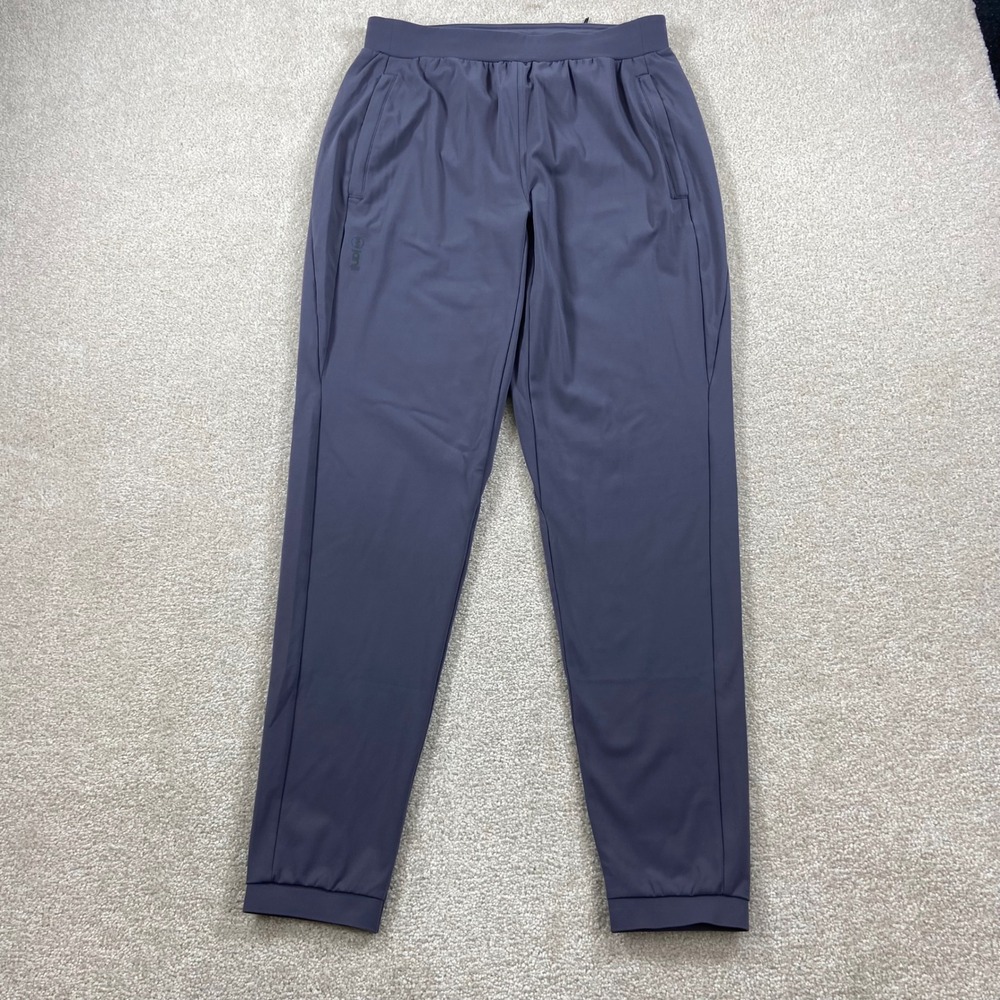 Janji Mercury Knit Pants Men S Purple Tapered Running Joggers Activewear